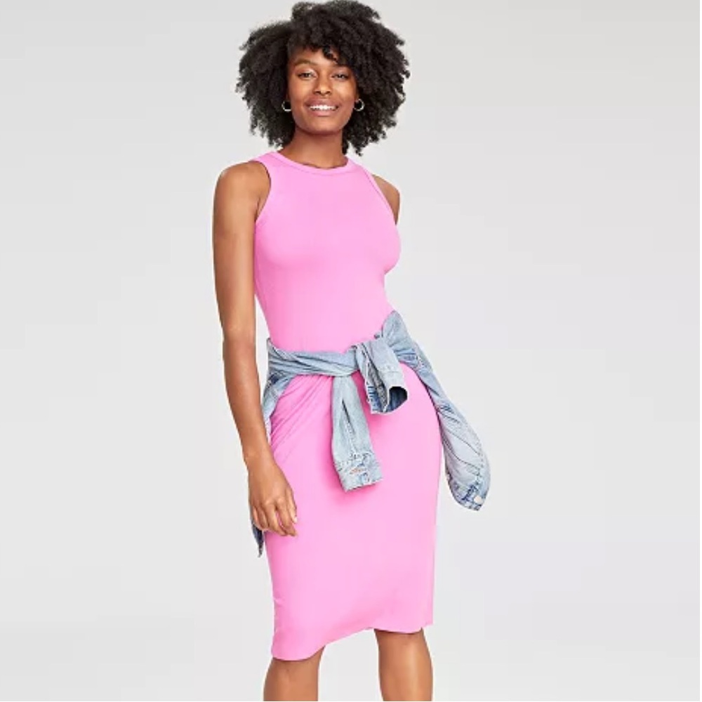 a.n.a Pink Sleeveless Dress